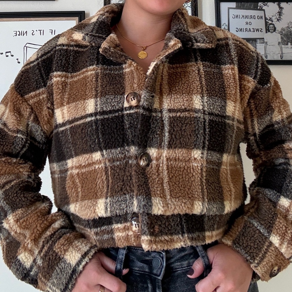 Cropped Sherpa Jacket